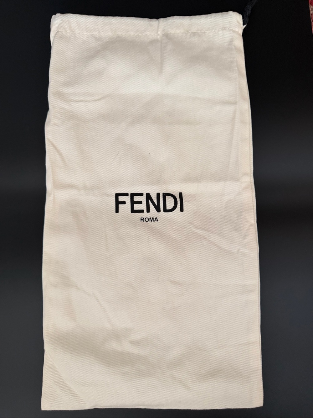 Fendi Roma Cream Cotton Drawstring Dust Bag Size 17 1/2" x 9 1/4"